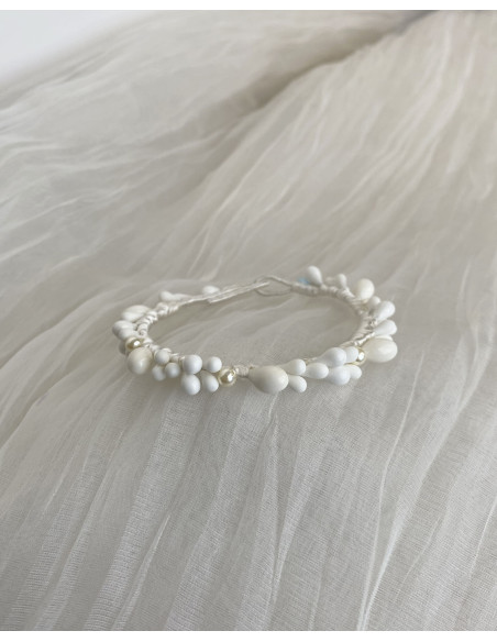 Pulsera Novia de Azahar Perlas