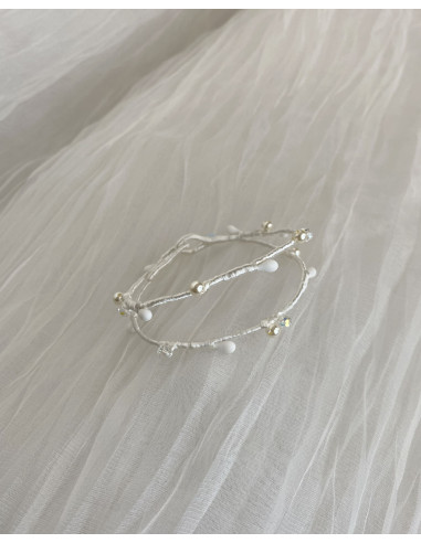 Pulsera Coletero de Novia Hilo Doble