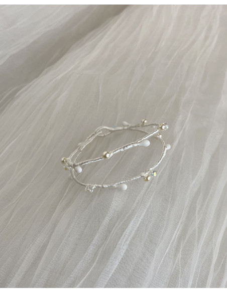 Pulsera Coletero de Novia Hilo Doble