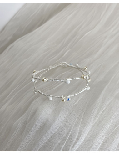 Pulsera Coletero de Novia Hilo Doble
