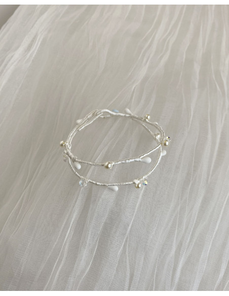 Pulsera Coletero de Novia Hilo Doble
