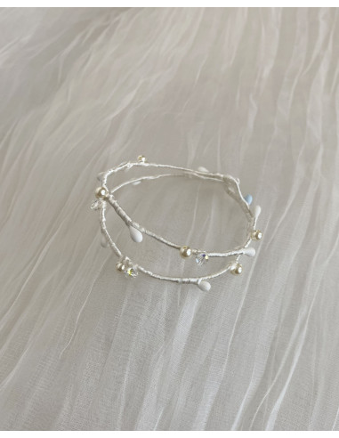 Pulsera Coletero de Novia Hilo Doble