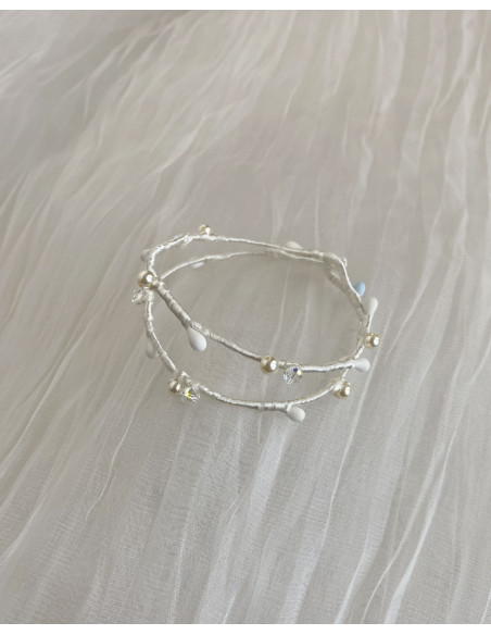 Pulsera Coletero de Novia Hilo Doble