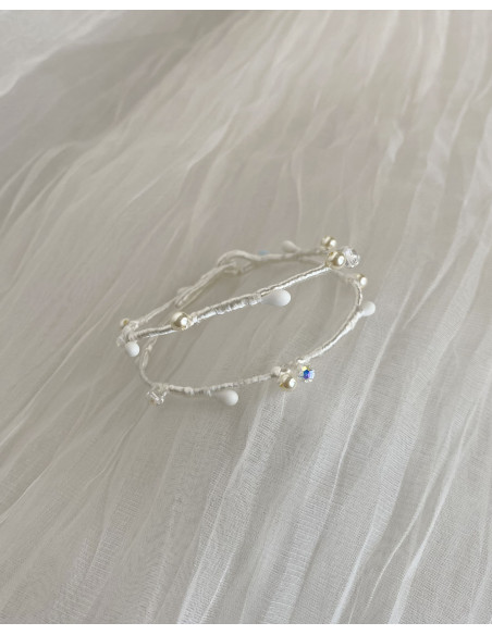 Pulsera Coletero de Novia Hilo Doble