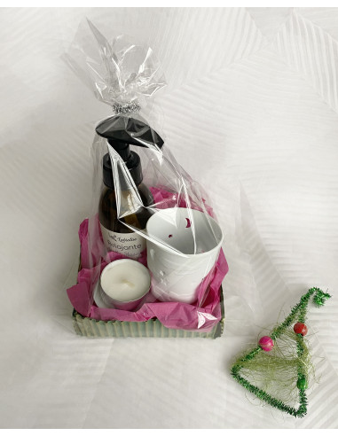 Pack Aceite de masaje y Vela porcelana relax
