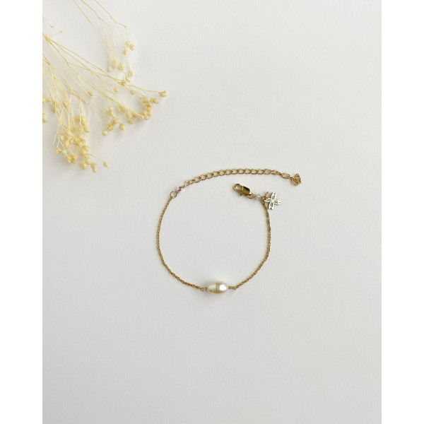 Pulsera Novia Perla Central 2
