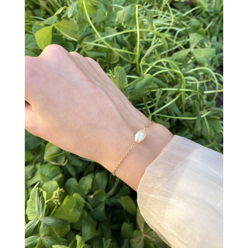 Pulsera Novia Perla Central