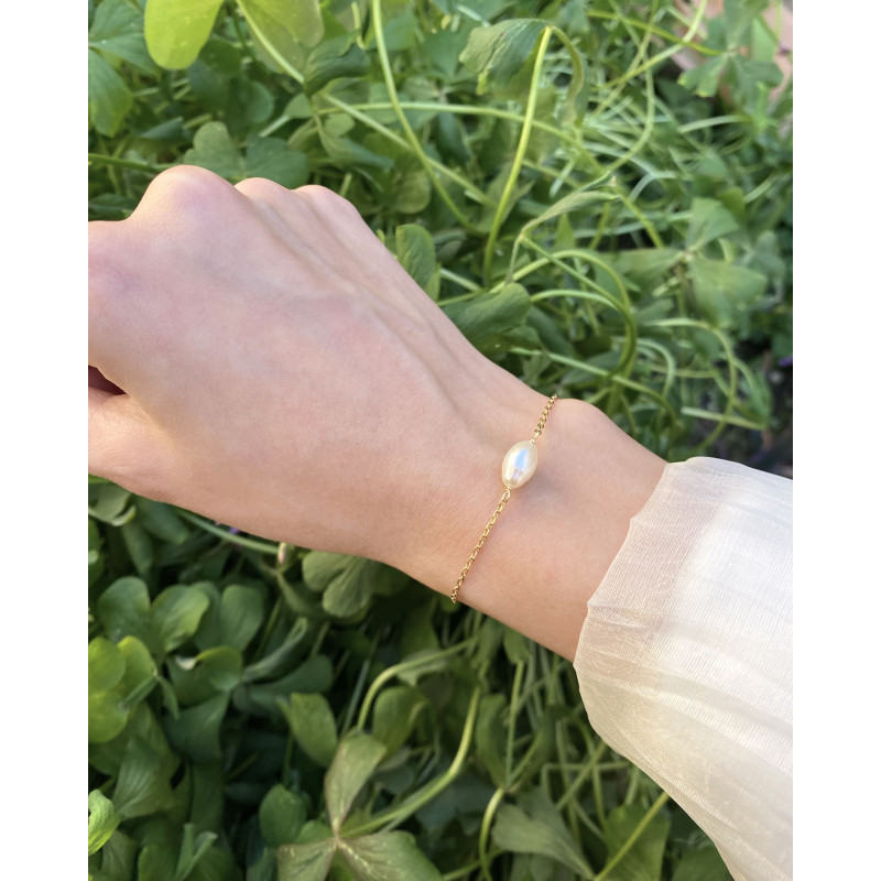 Pulsera Novia Perla Central