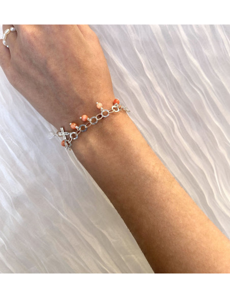 Pulsera Jade Coral