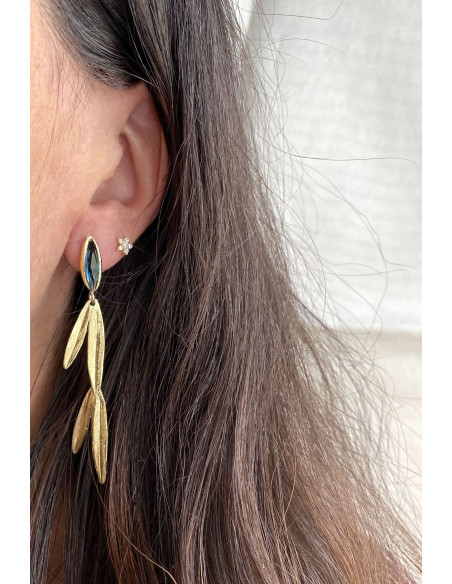 Pendientes Olivo Dorado