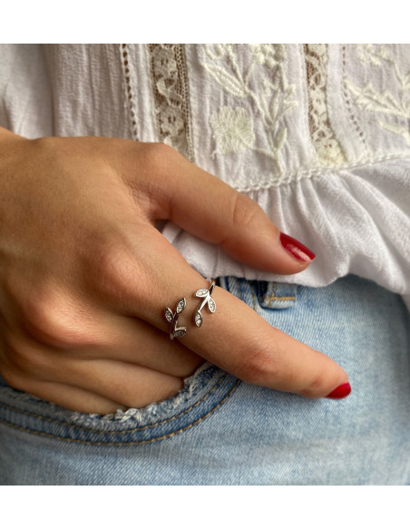 Anillo Hojitas