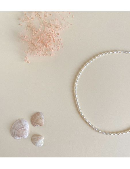 Choker Perlas