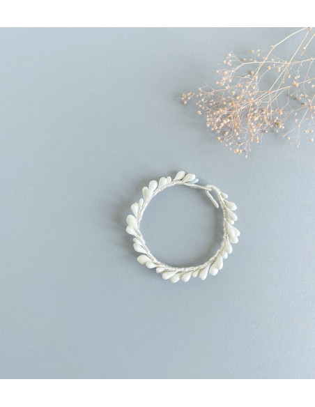Pulsera Novia de Azahar Blanca