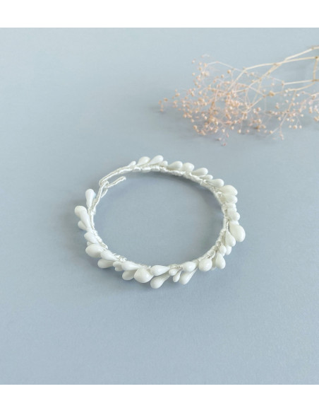 Pulsera Novia de Azahar Blanca