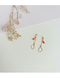 Pendientes Love Coral 2