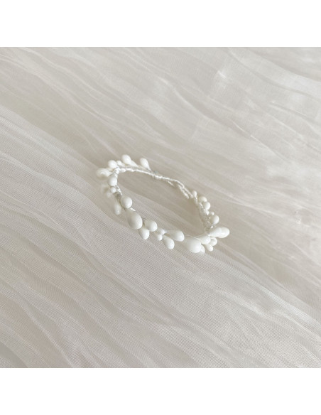 Pulsera Novia de Azahar Blanca