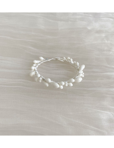 Pulsera Novia de Azahar Blanca