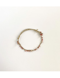 Pulsera Macramé Rodonita