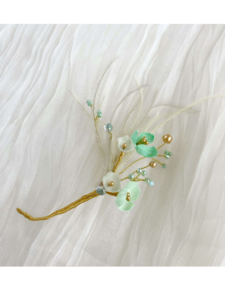 Tocado Abelia Verde Agua