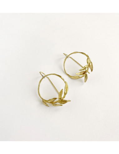 Pendientes Olivo Dorado