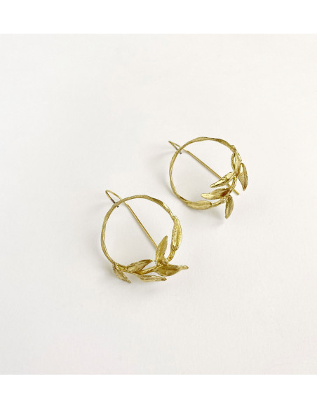 Pendientes Olivo Dorado