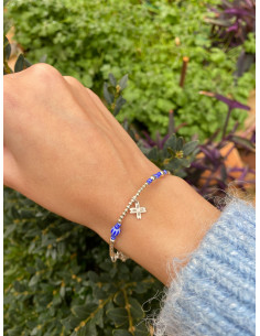 Pulsera Mi Añil Plata