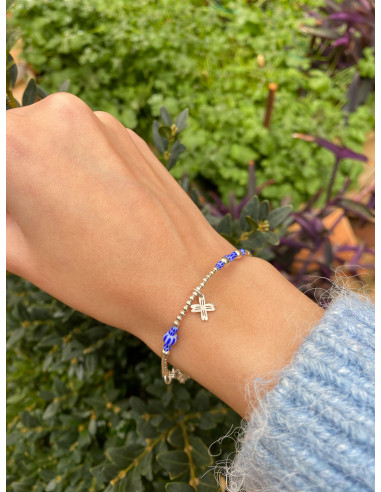 Pulsera Mi Añil Plata