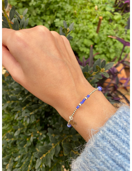 Pulsera Mi Añil Plata